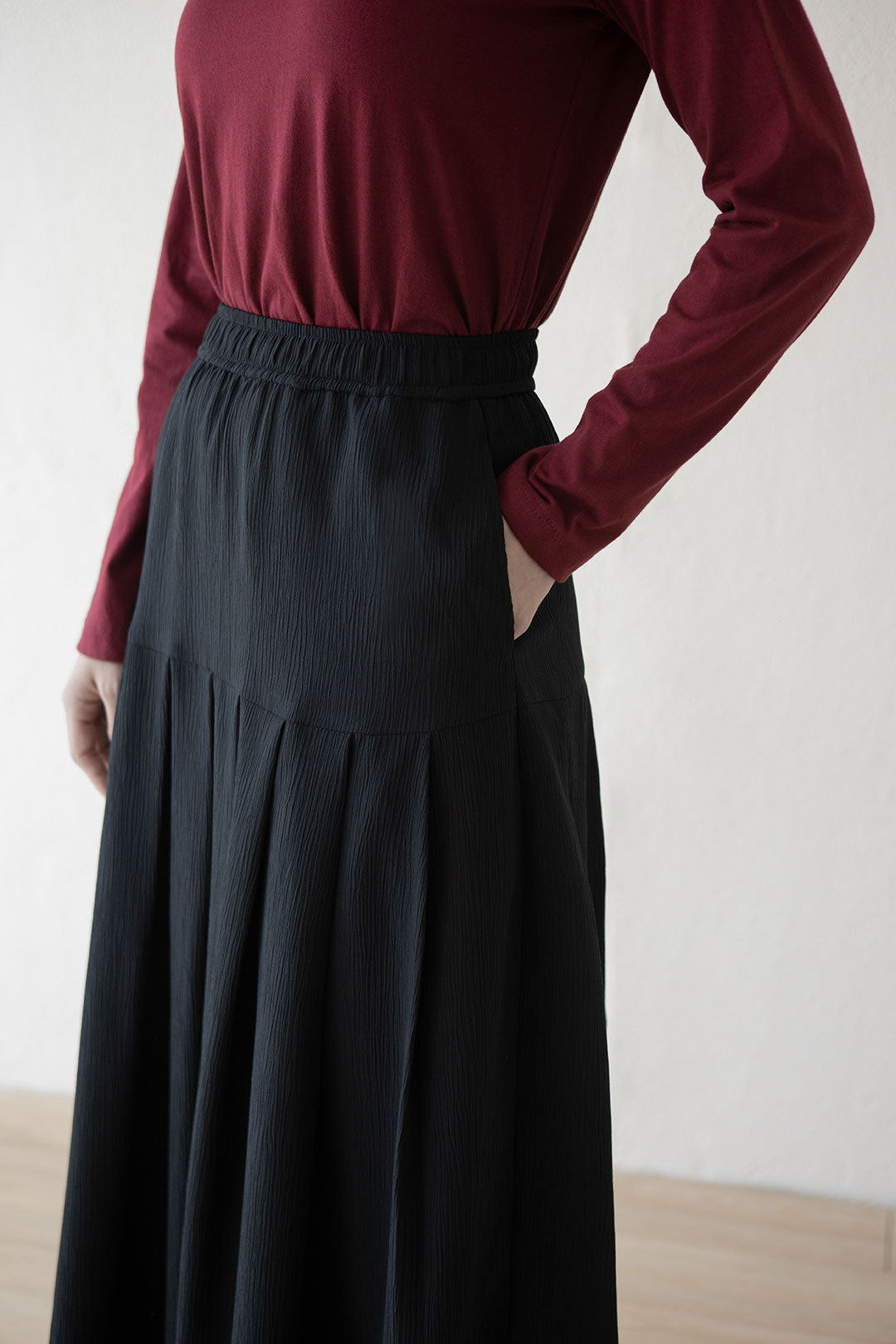 Black Sharvani Skirt
