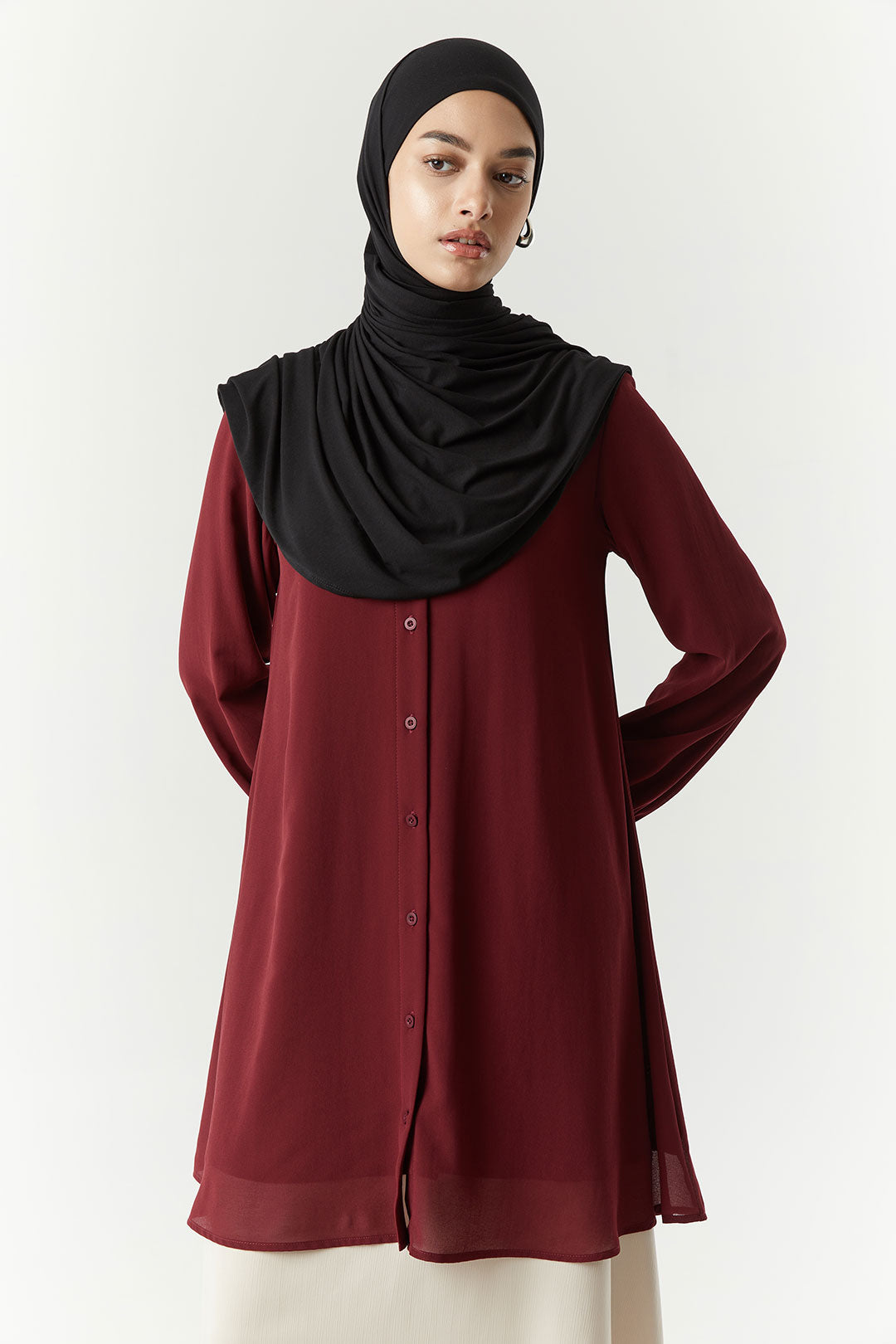 Maroon Samika Tunik