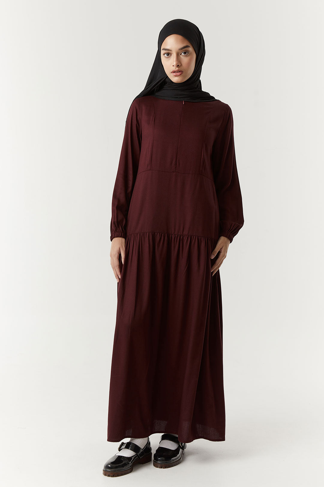 Burgundy Miraani Dress
