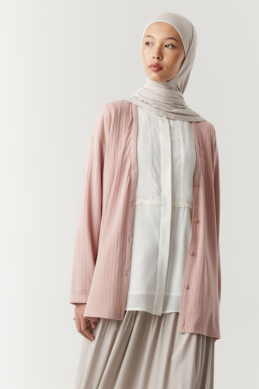 Rose Quartz Anvi Cardigan