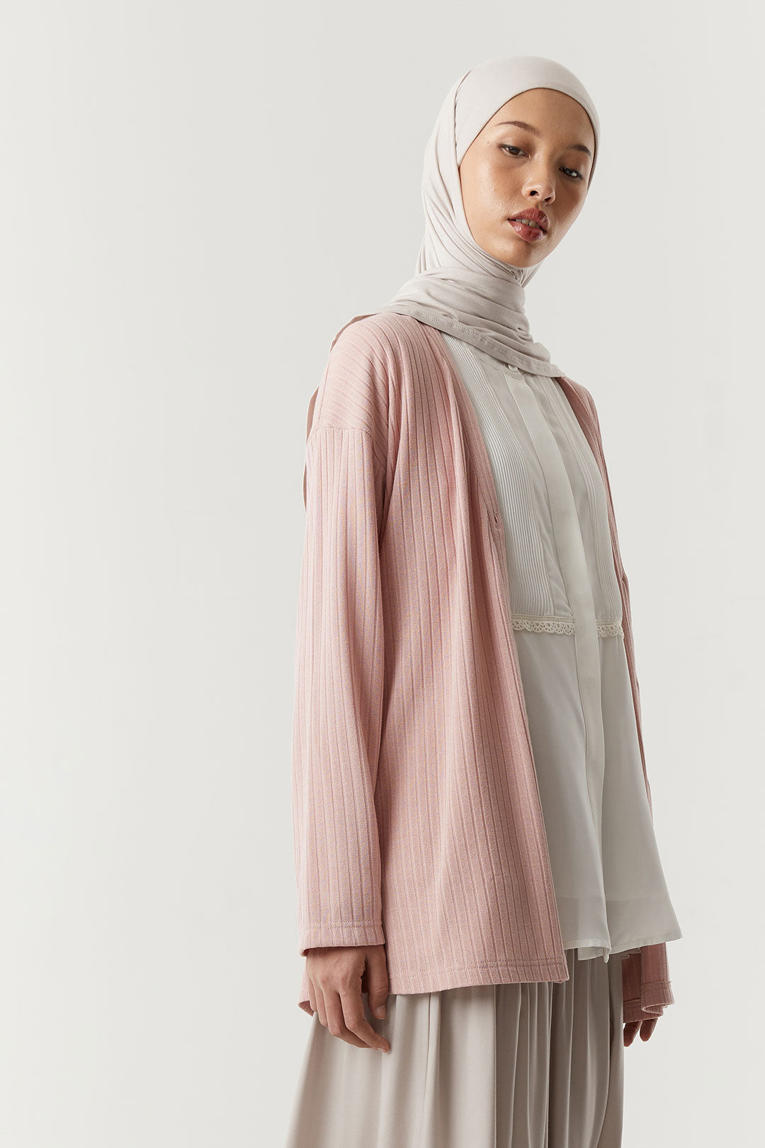 Rose Quartz Anvi Cardigan