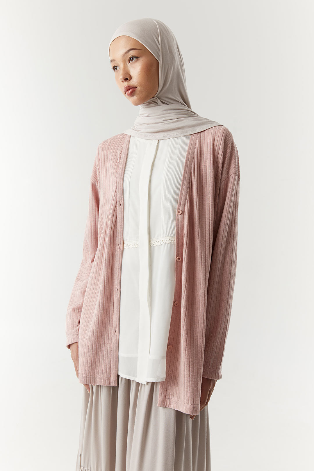 Rose Quartz Anvi Cardigan