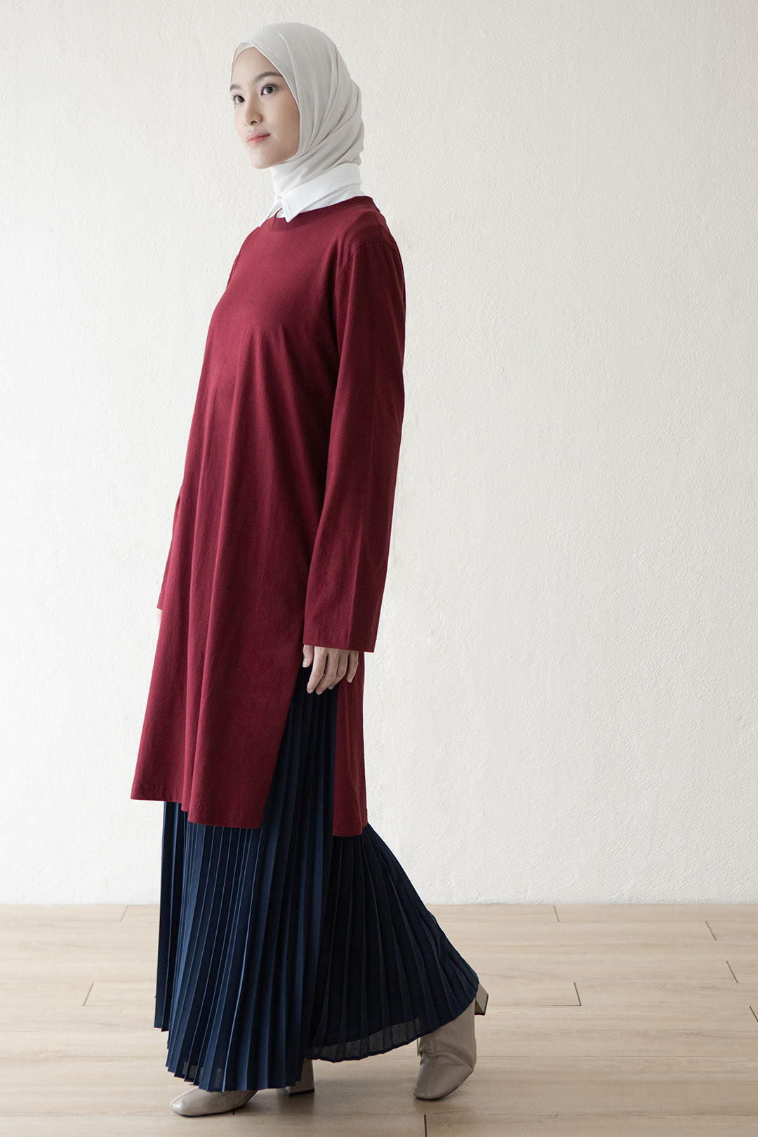 Maroon Mandira Tunik