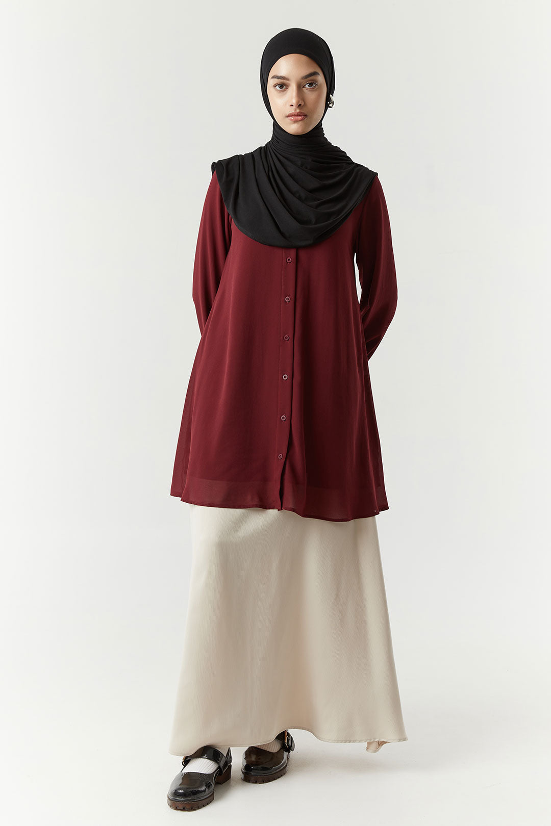 Maroon Samika Tunik