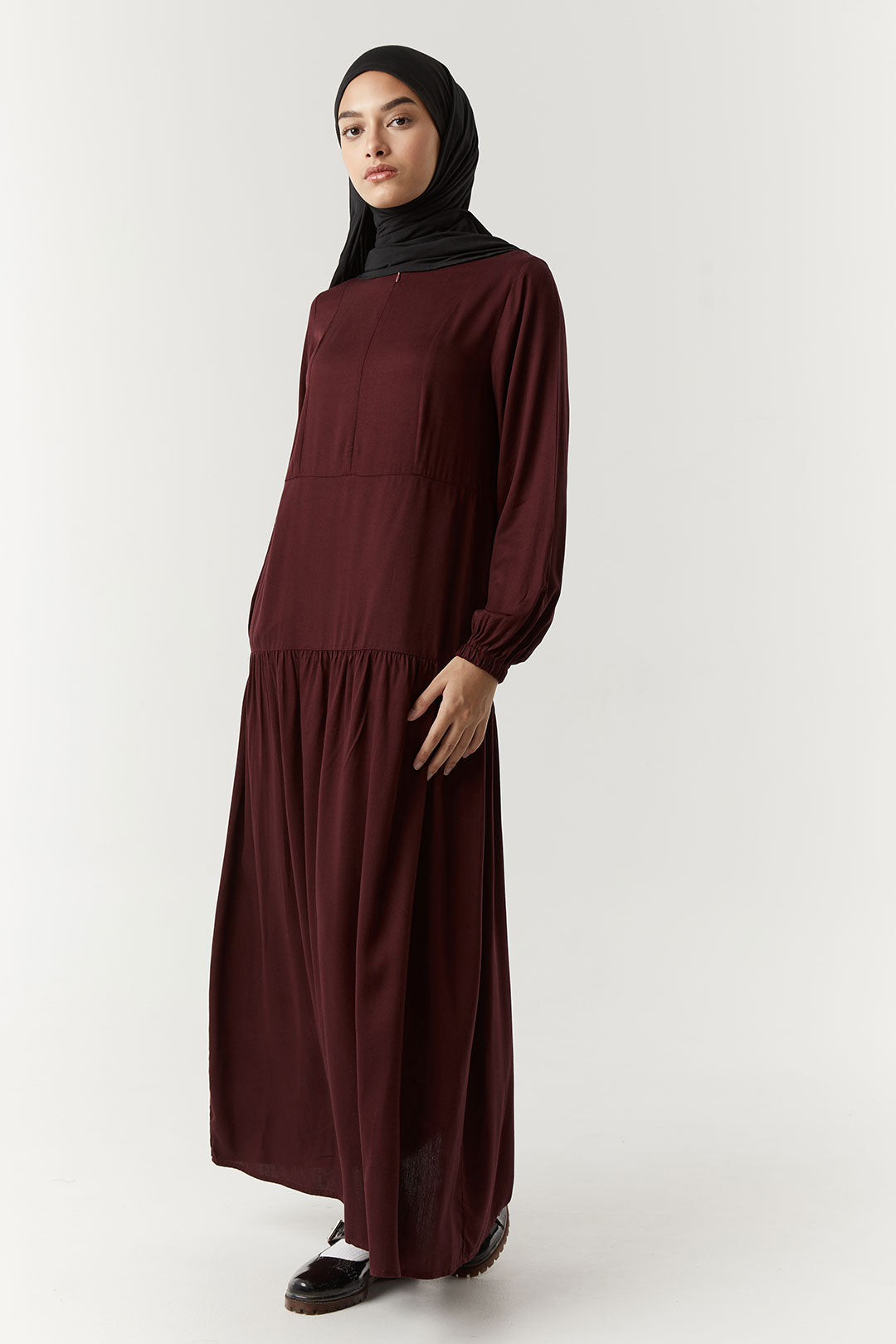 Burgundy Miraani Dress