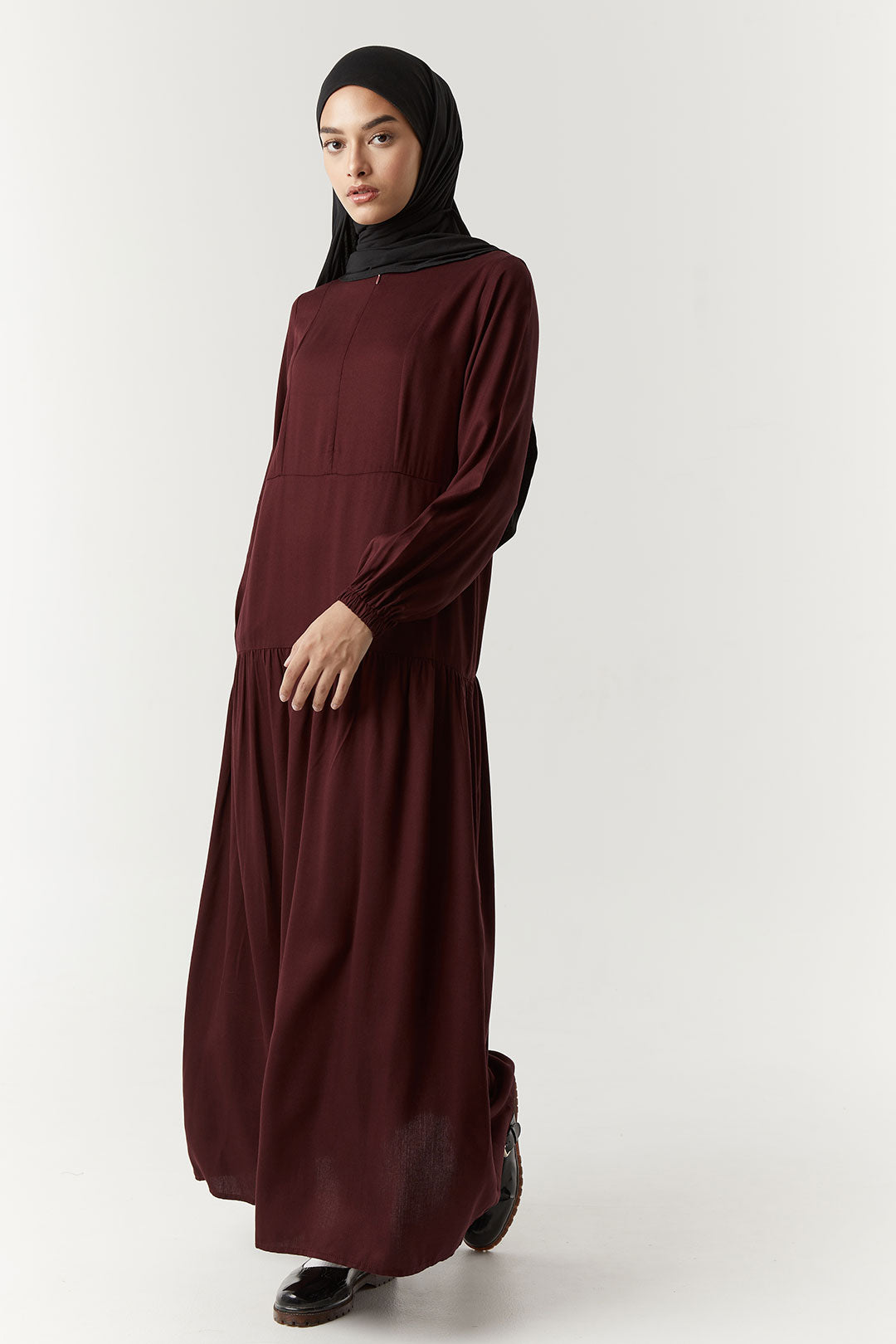 Burgundy Miraani Dress