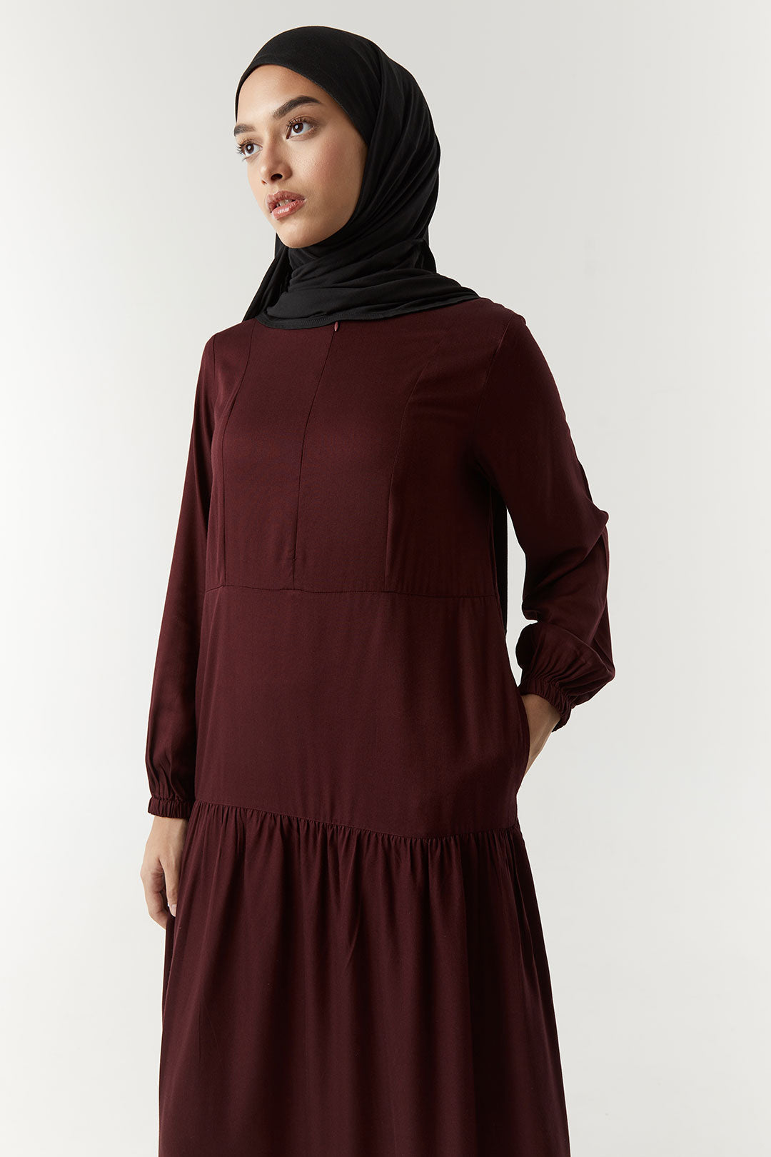 Burgundy Miraani Dress