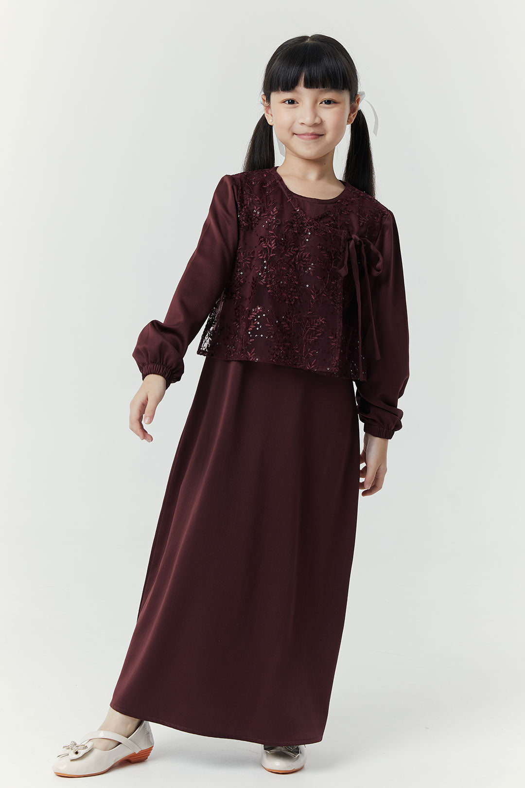 Deep Maroon Zivara Kids