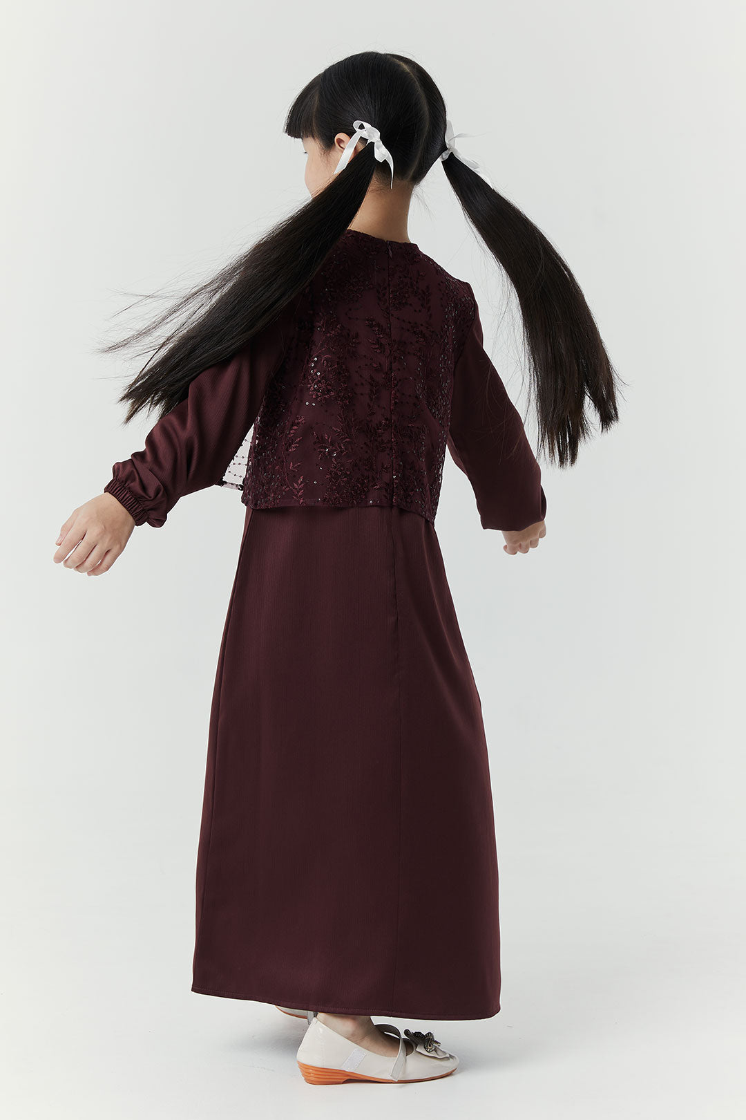 Deep Maroon Zivara Kids