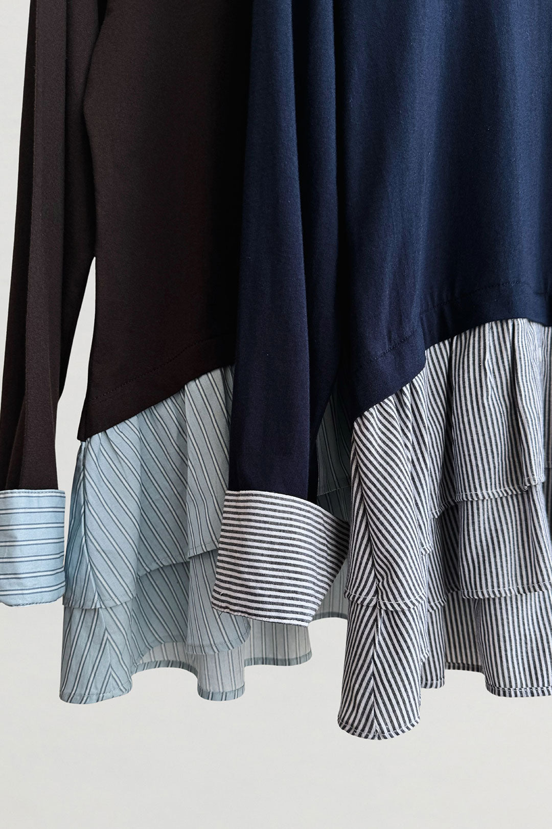 Espresso light blue pinstripe Amani