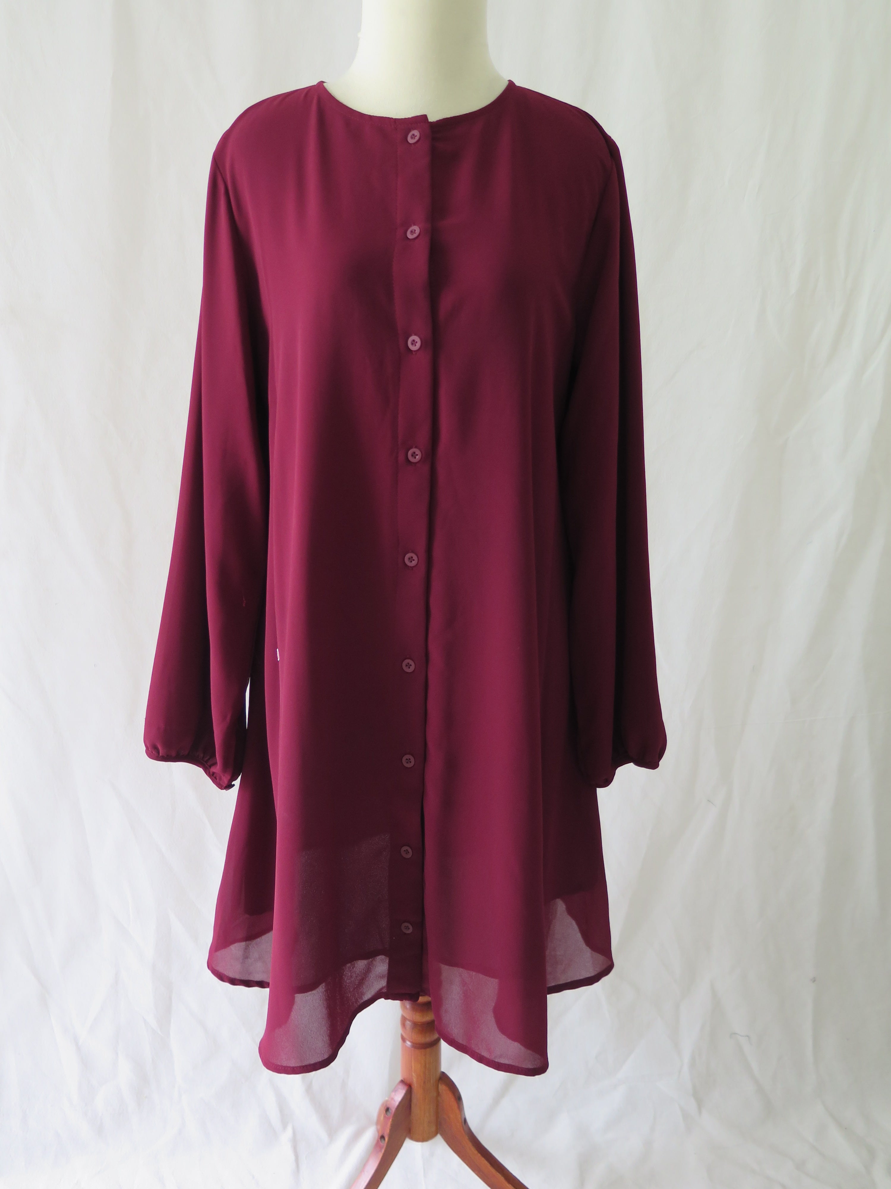 [DEFECT] Maroon Samika Tunik M