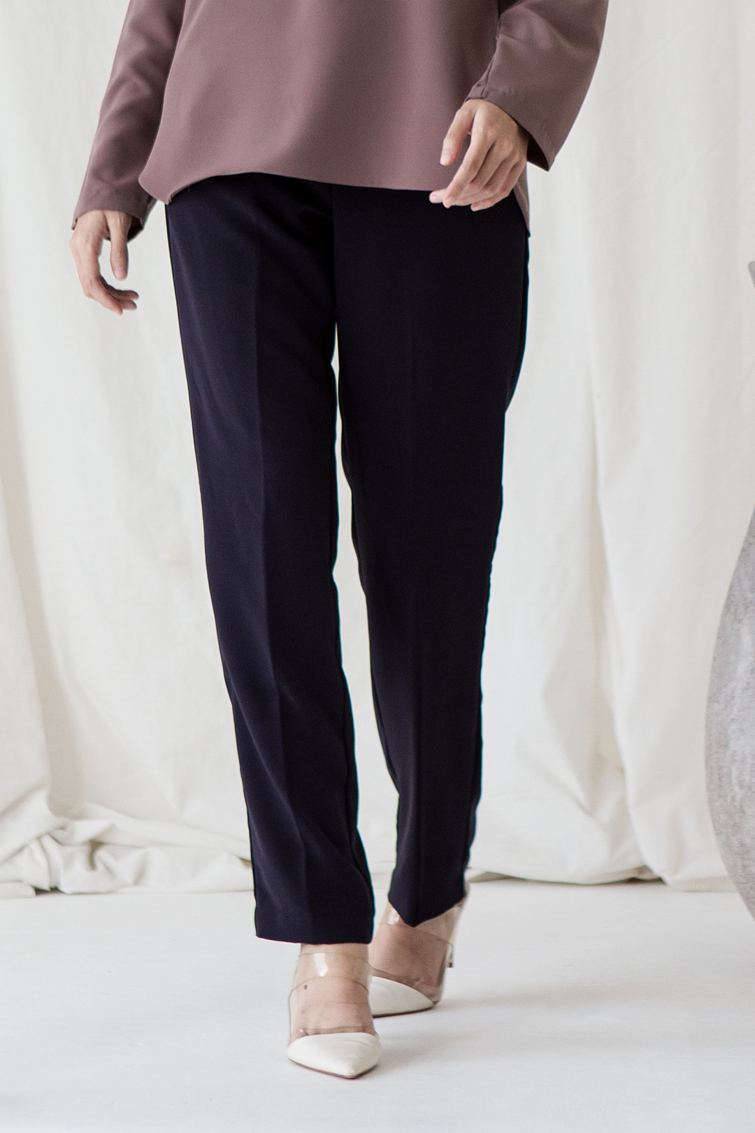 Black Basic Pradnya Trousers